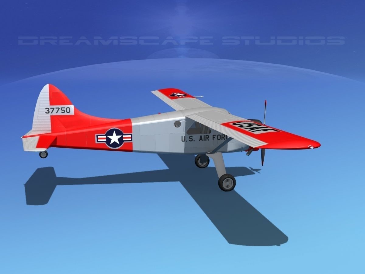 Dehaviland DH-2 Beaver USAF 2 3D model_4