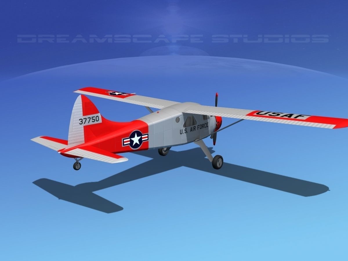 Dehaviland DH-2 Beaver USAF 2 3D model_5