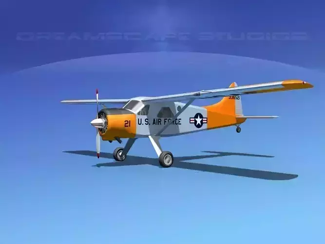 Dehaviland DH-2 Beaver USAF 3 3D model