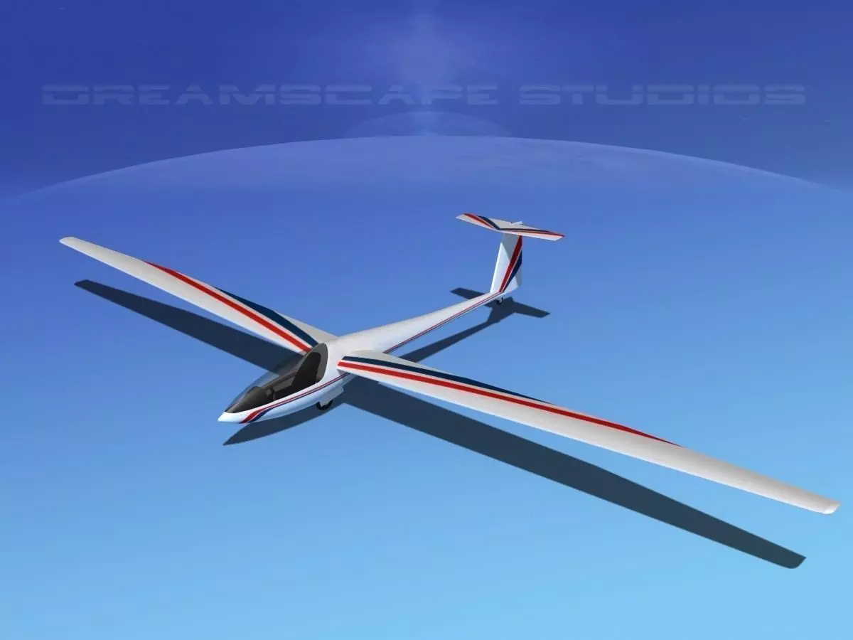 DG-400 15-Metre Motorglider V01 3D model_0