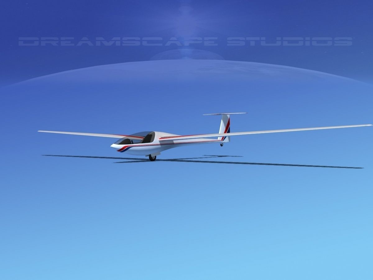 DG-400 15-Metre Motorglider V01 3D model_2