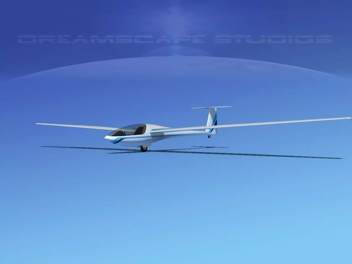 DG-400 15-Metre Motorglider V03 3D model