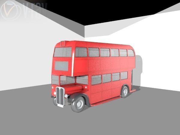 a old routmaster city bus 3D model_15