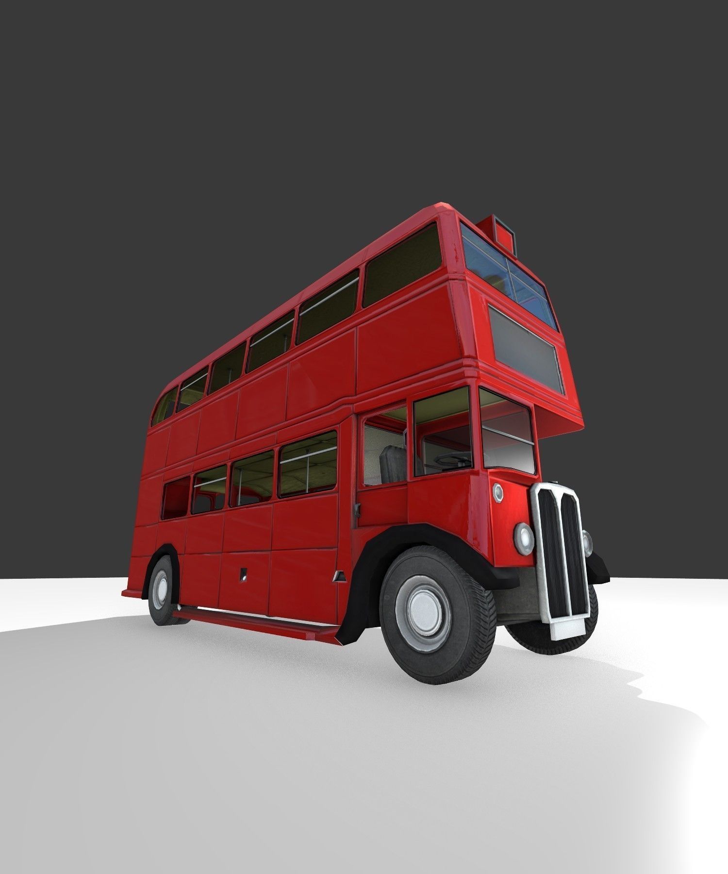 a old routmaster city bus 3D model_16