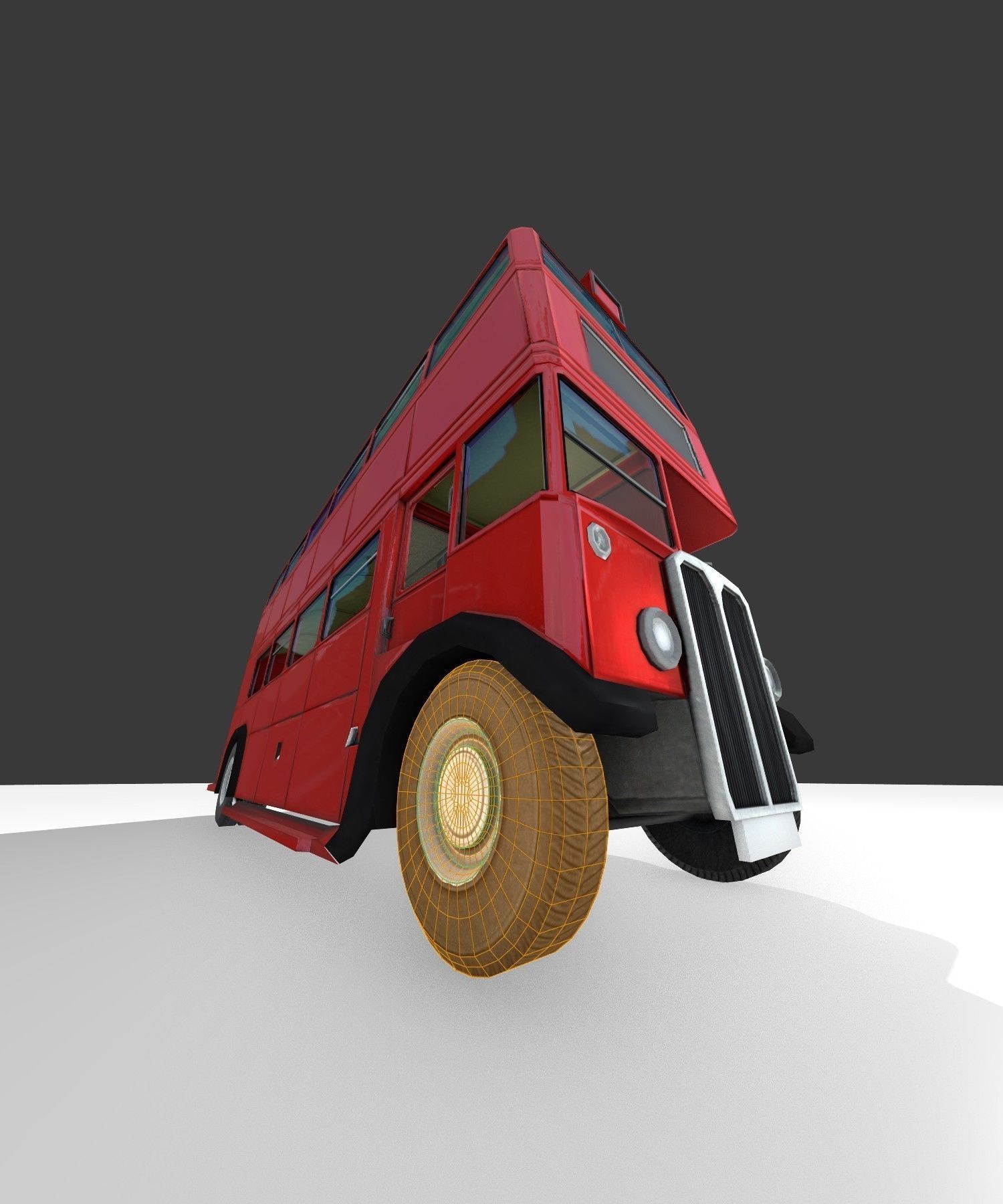 a old routmaster city bus 3D model_38