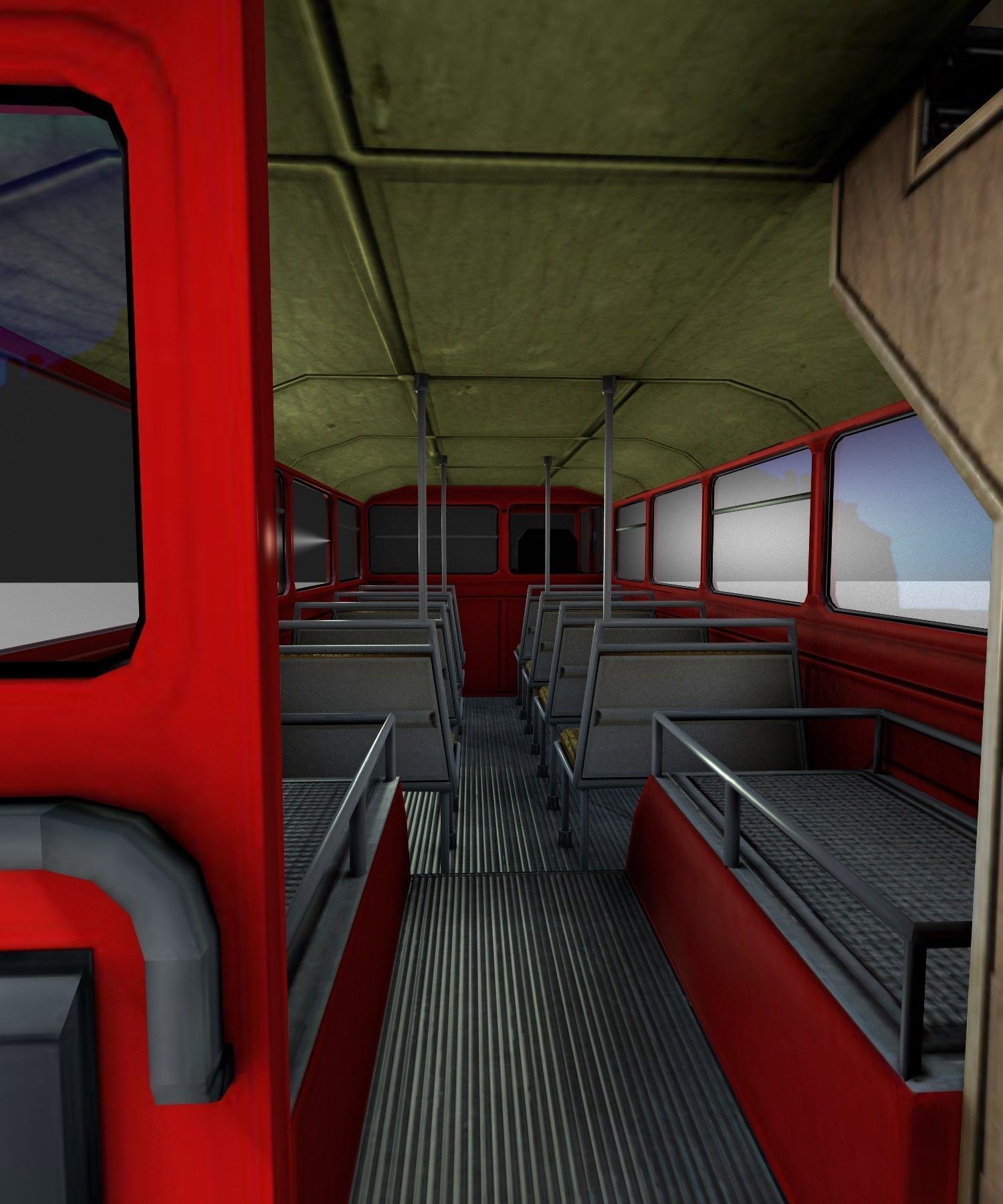 a old routmaster city bus 3D model_31