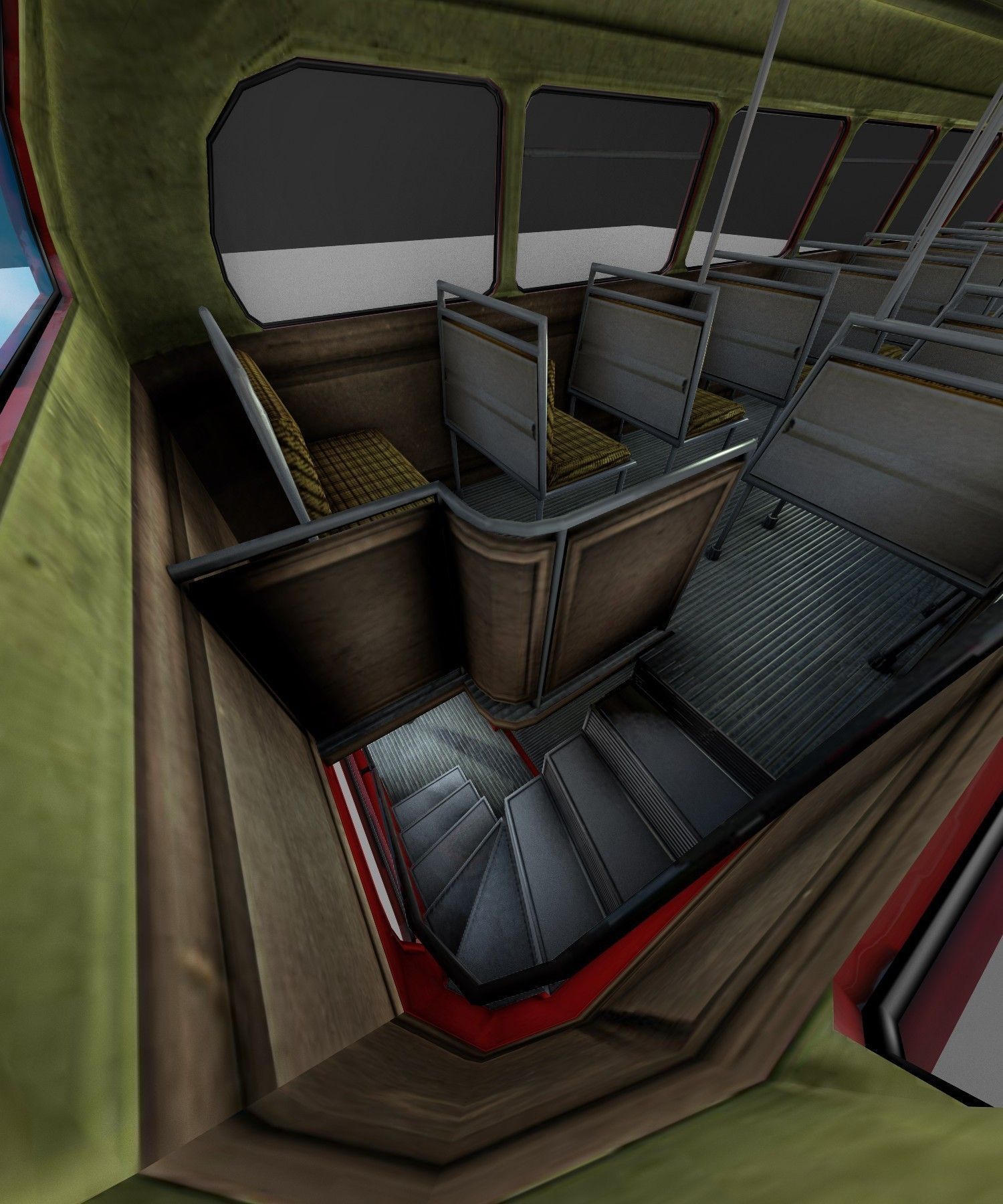 a old routmaster city bus 3D model_30