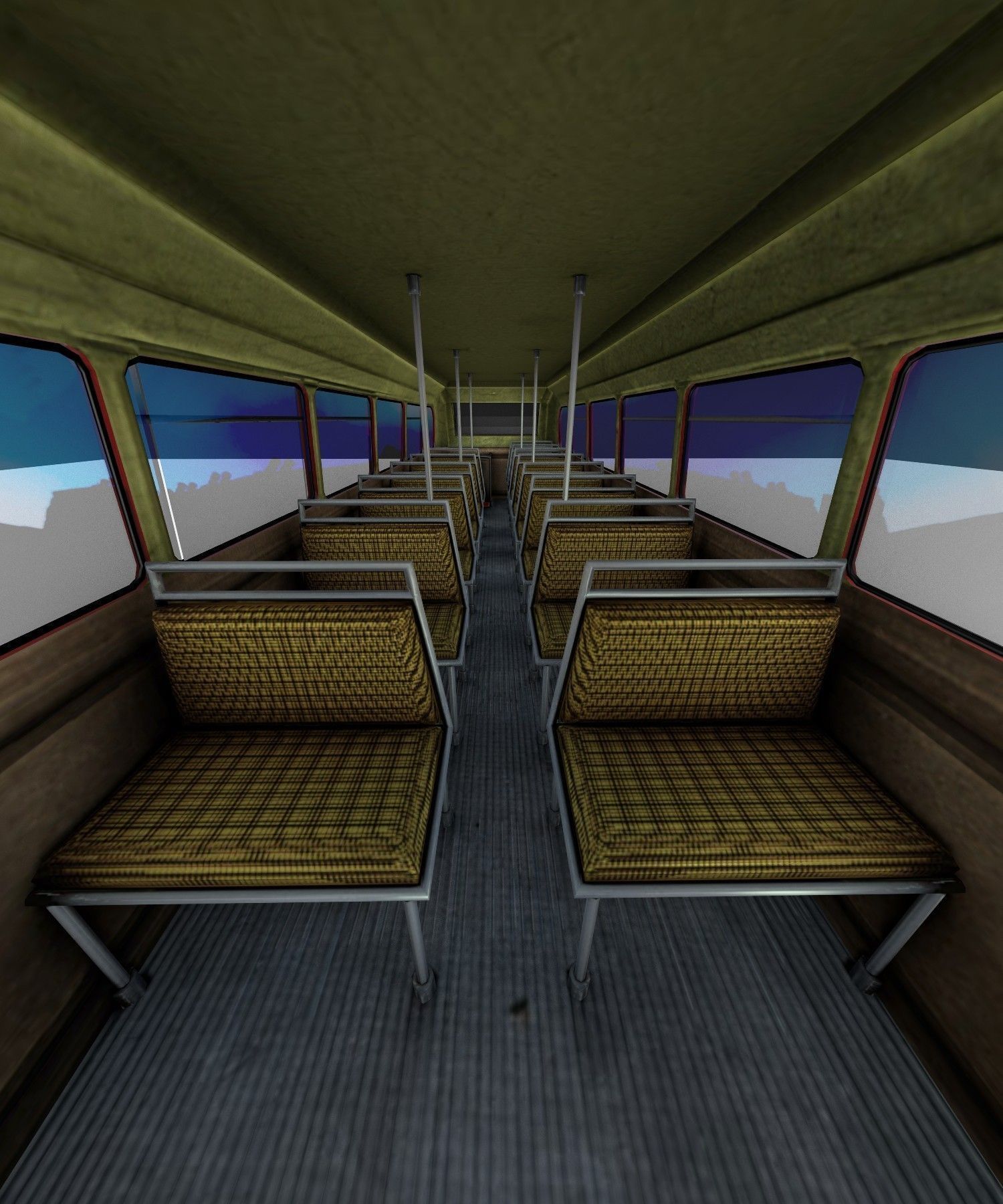 a old routmaster city bus 3D model_27