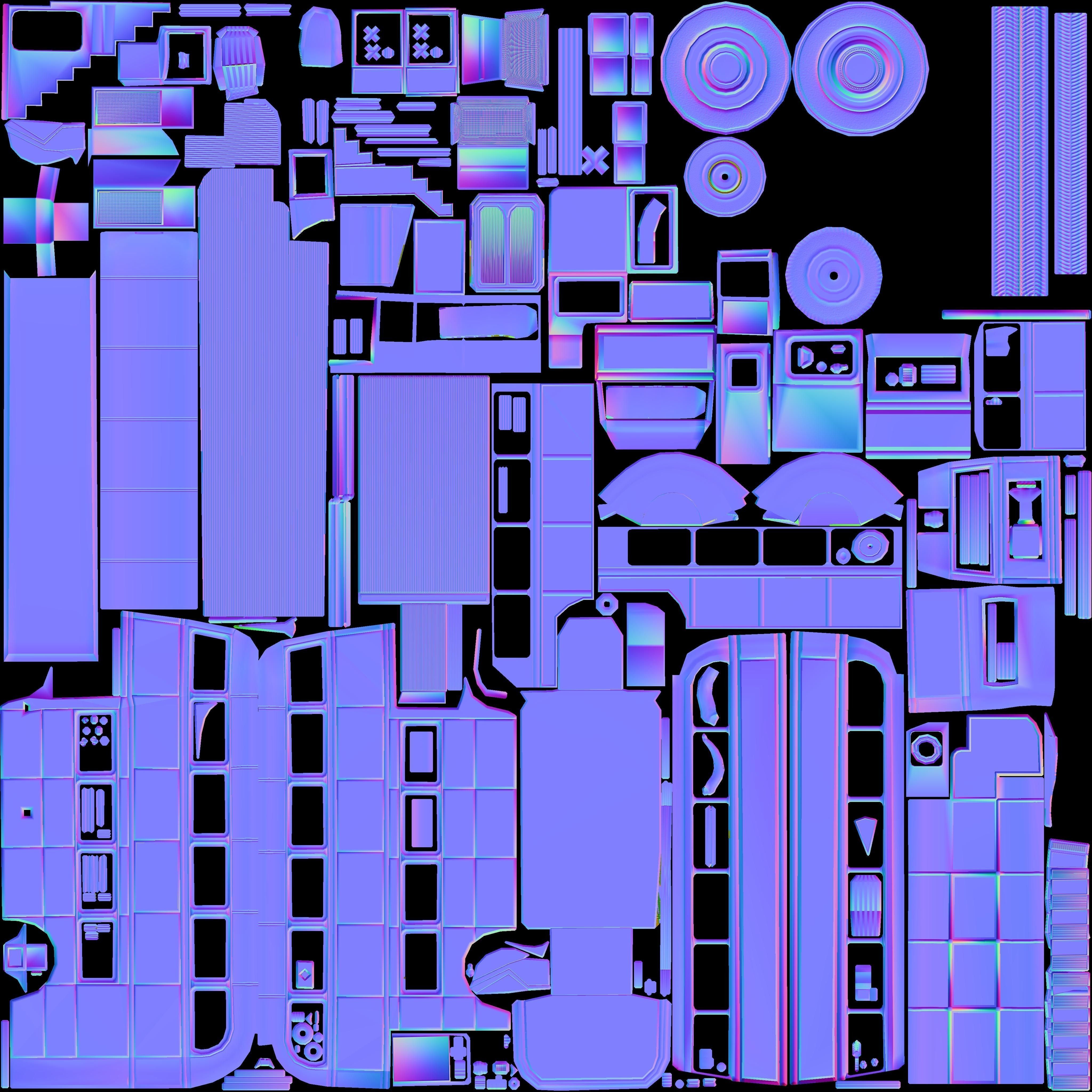 a old routmaster city bus 3D model_39