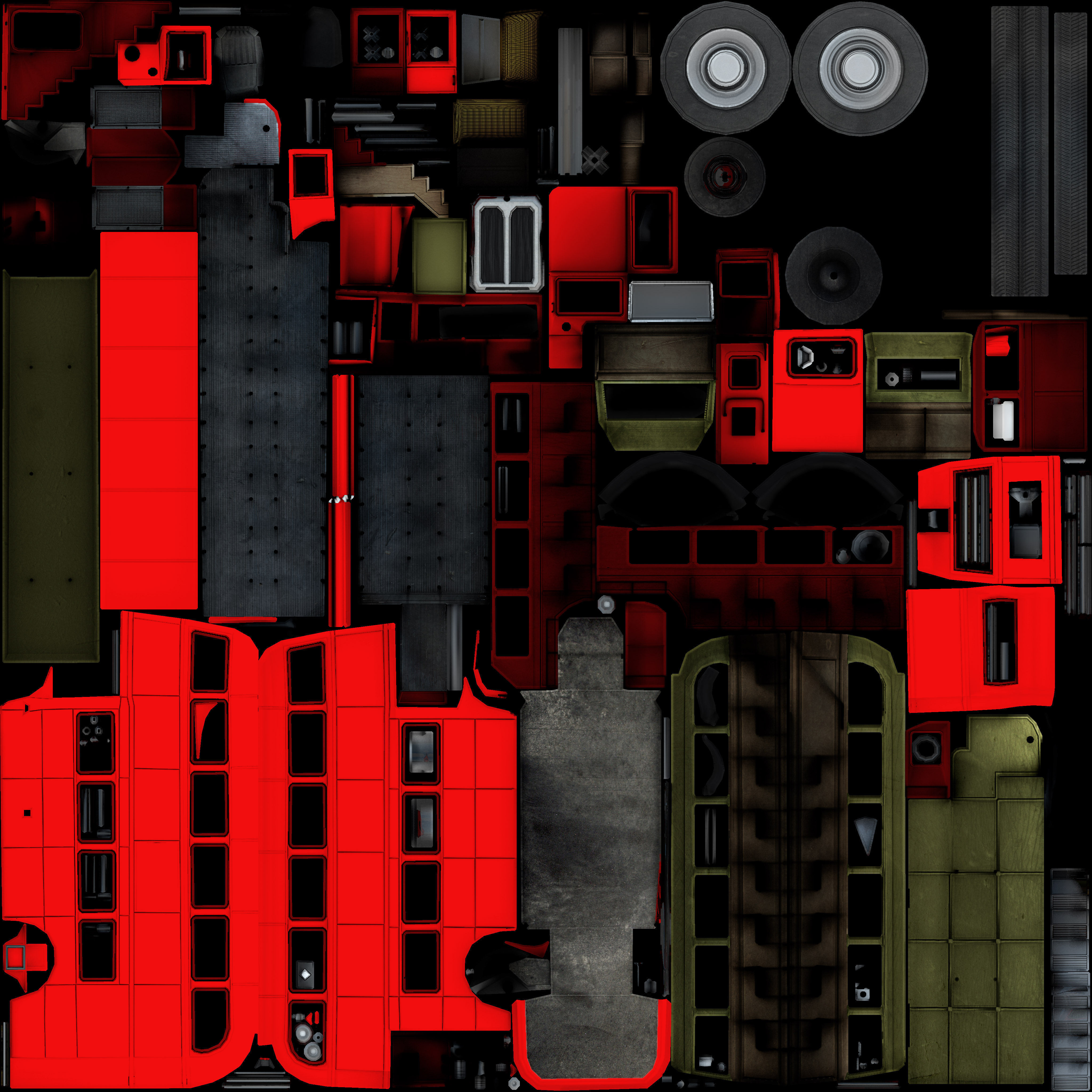 a old routmaster city bus 3D model_40