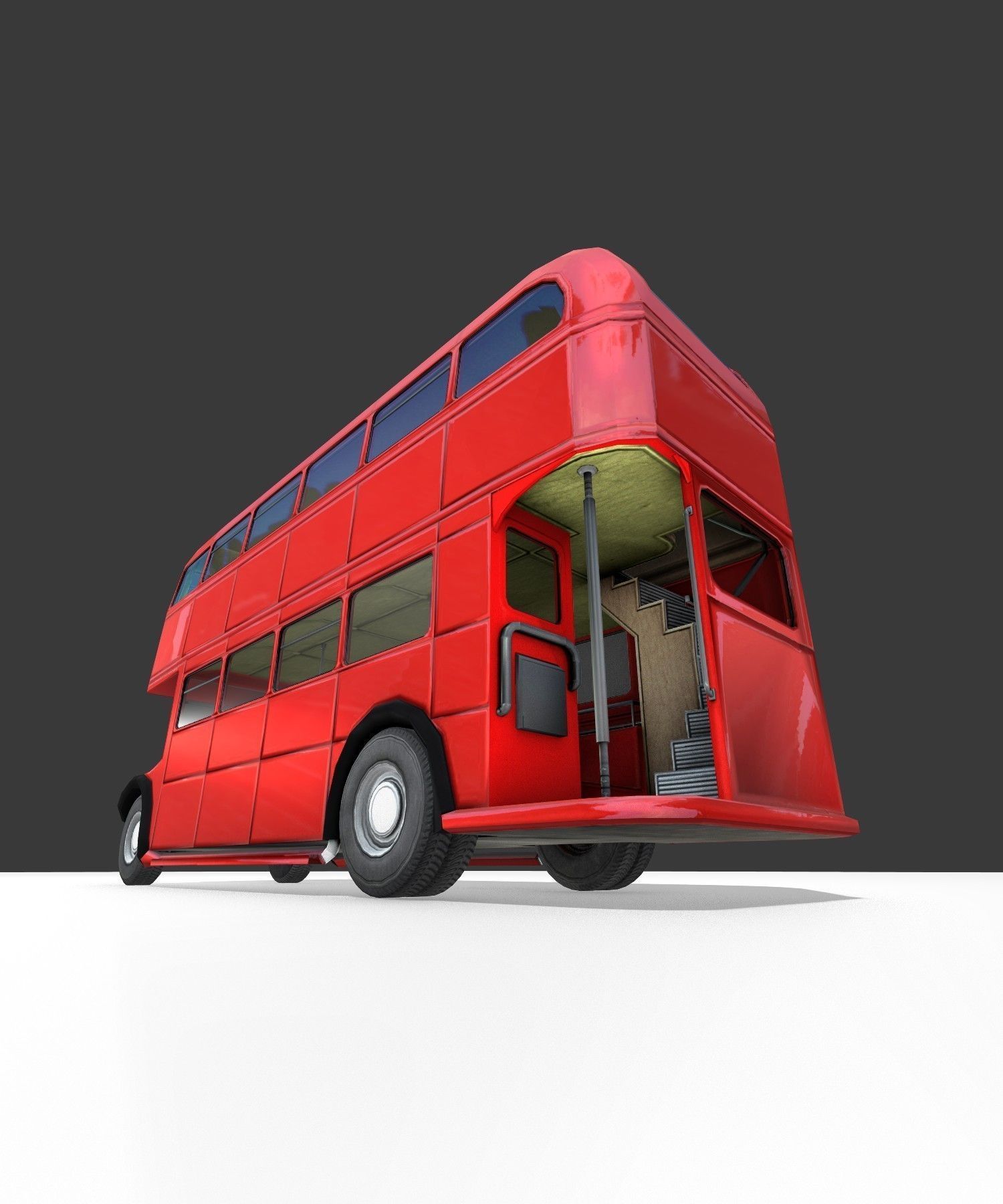 a old routmaster city bus 3D model_12
