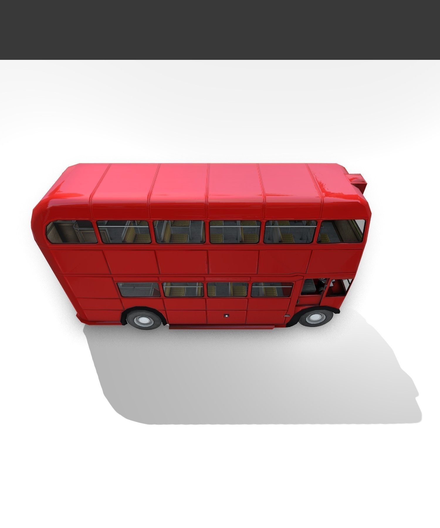 a old routmaster city bus 3D model_19