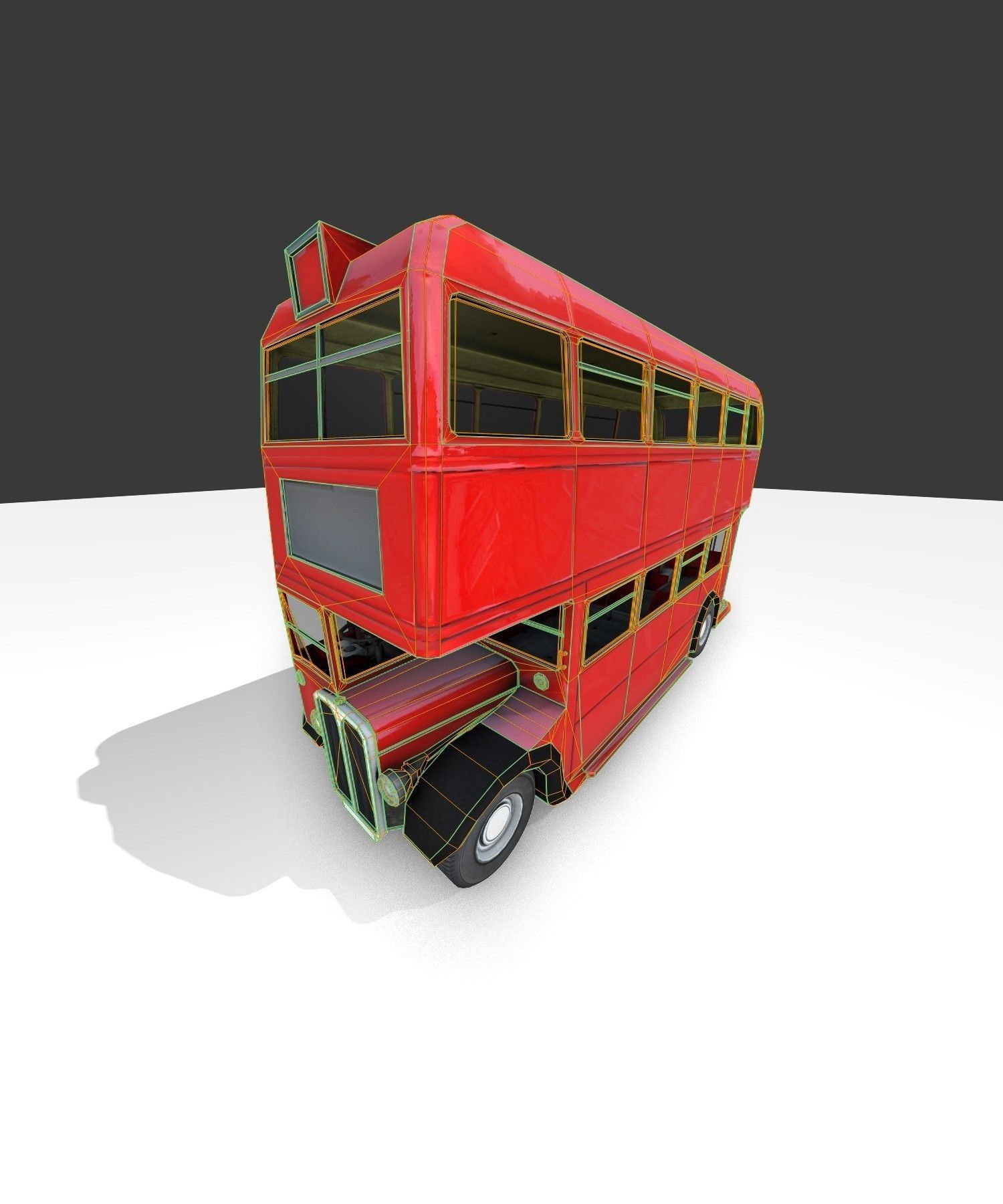 a old routmaster city bus 3D model_28