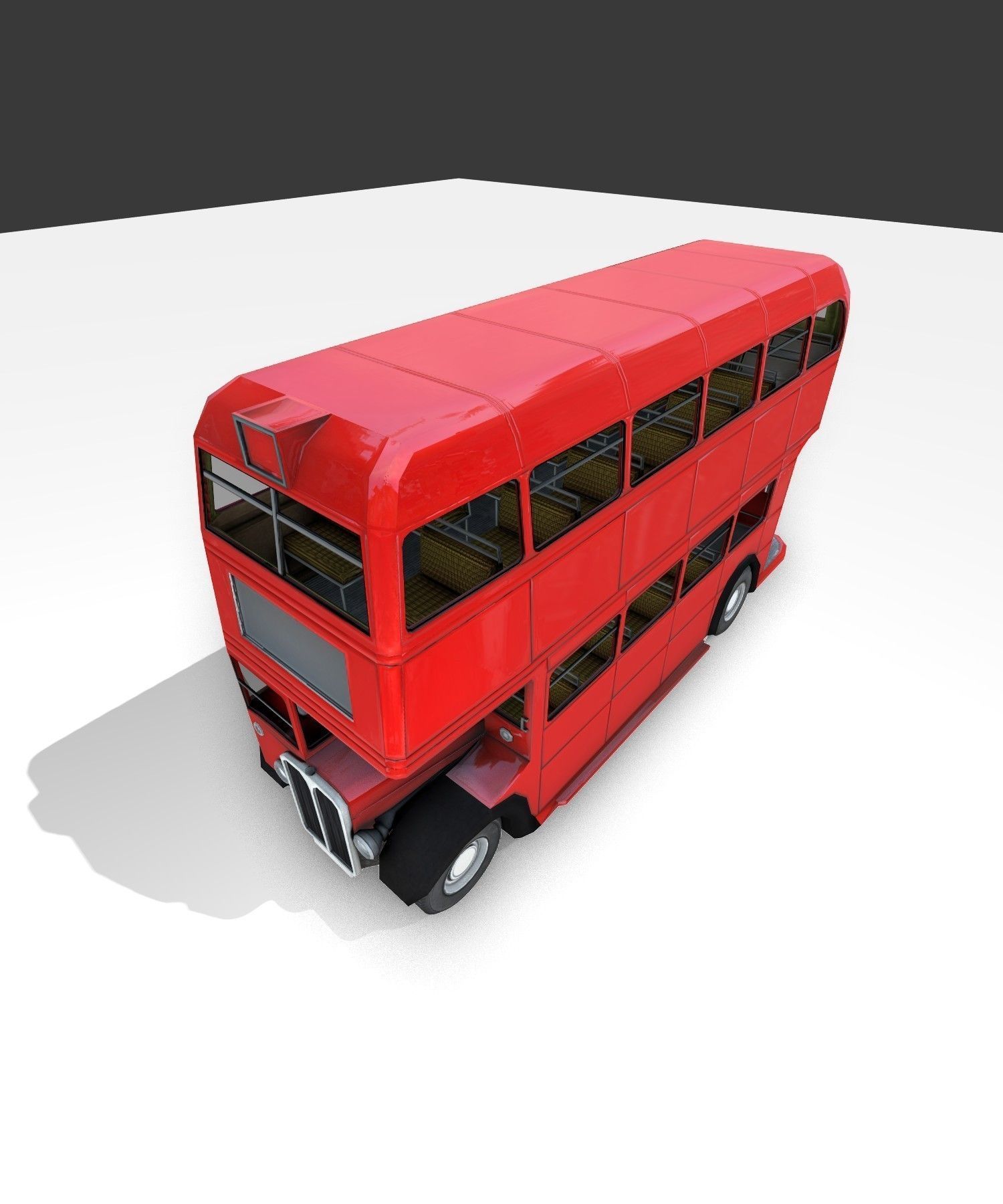 a old routmaster city bus 3D model_32