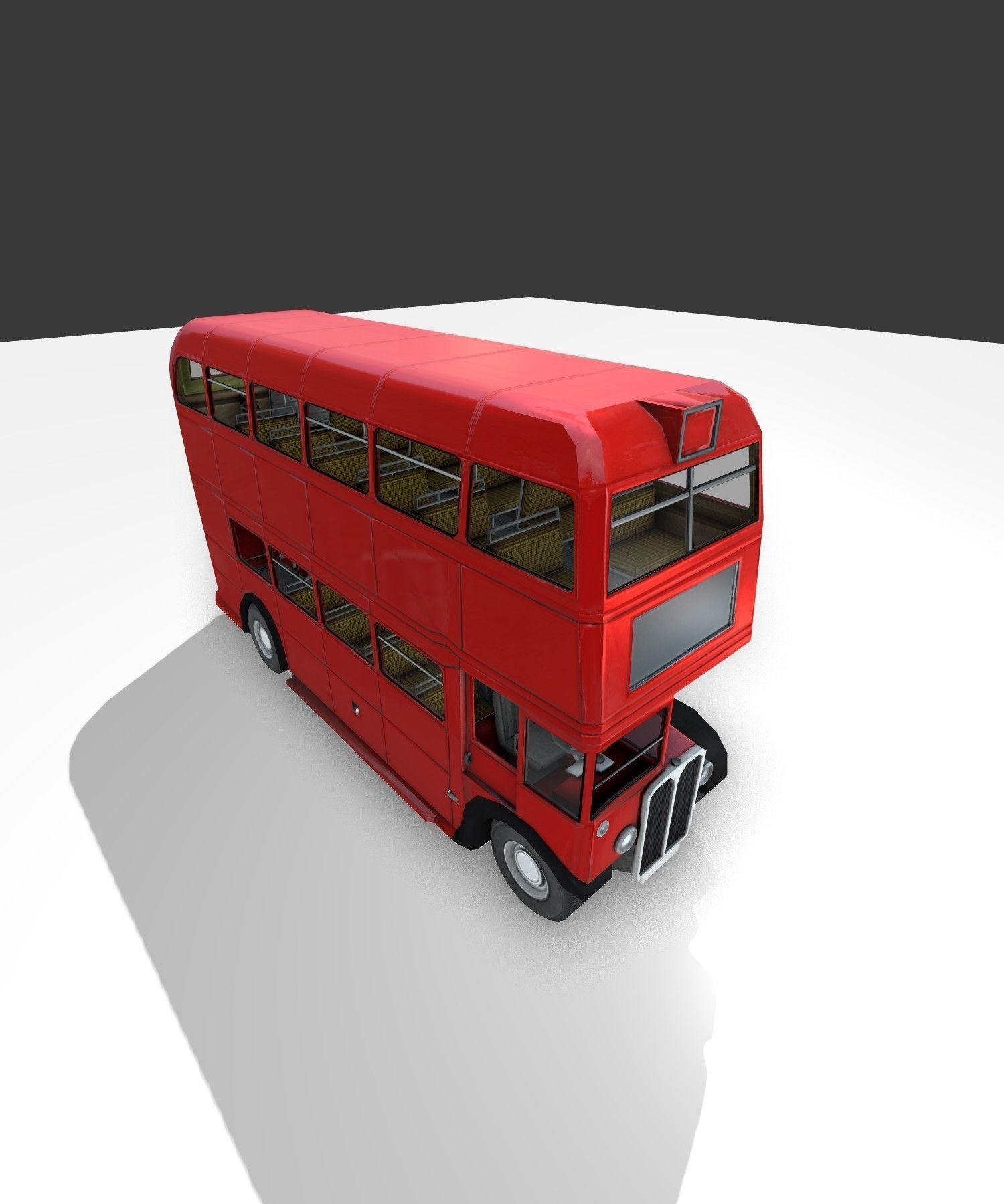 a old routmaster city bus 3D model_21