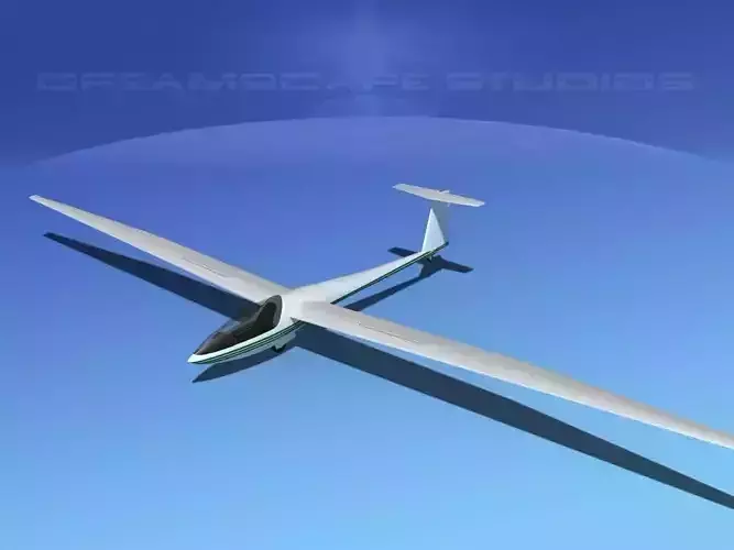 DG-400 17-metre Sailplane V09 3D model