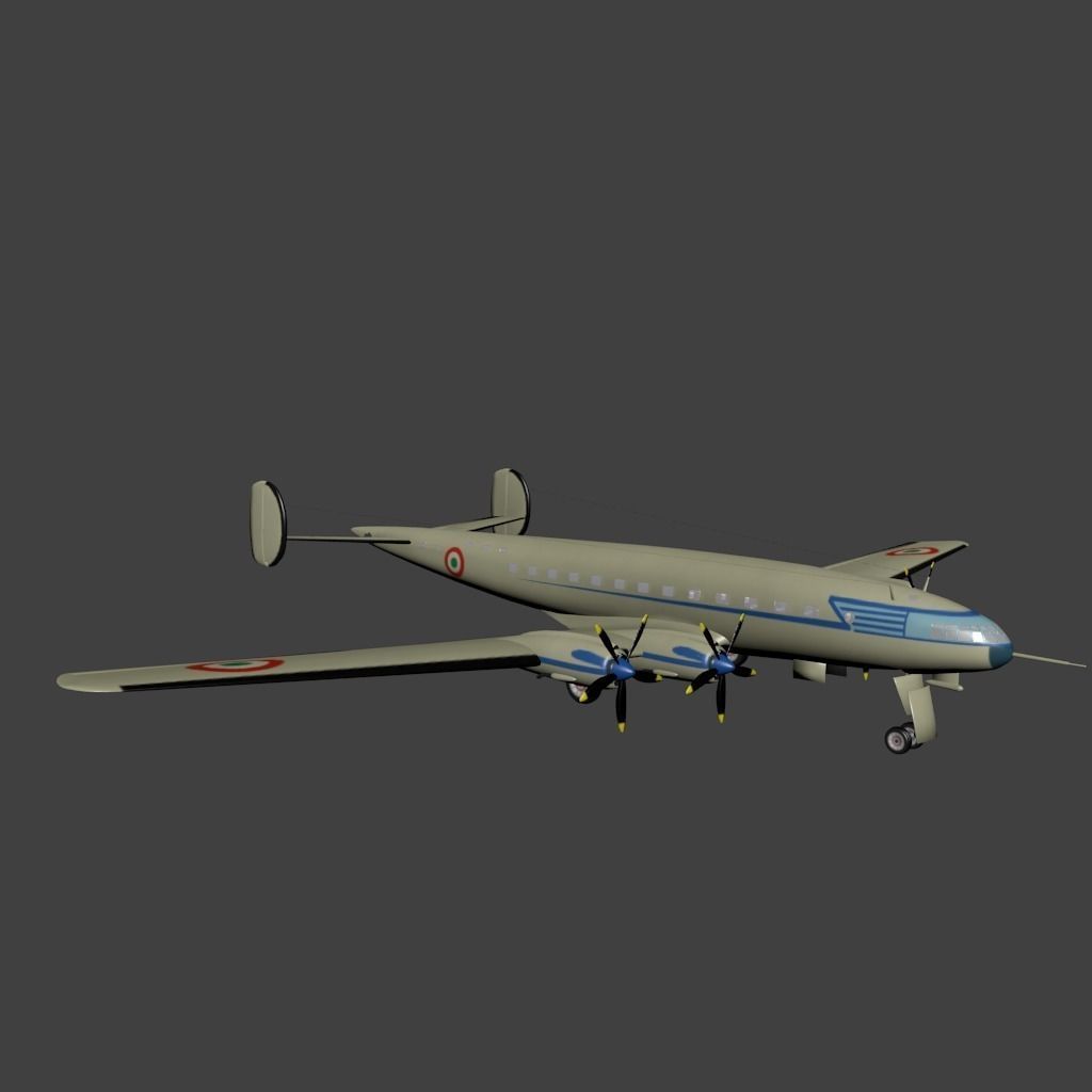 Breda Zappata B Z 308 Low-poly 3D model