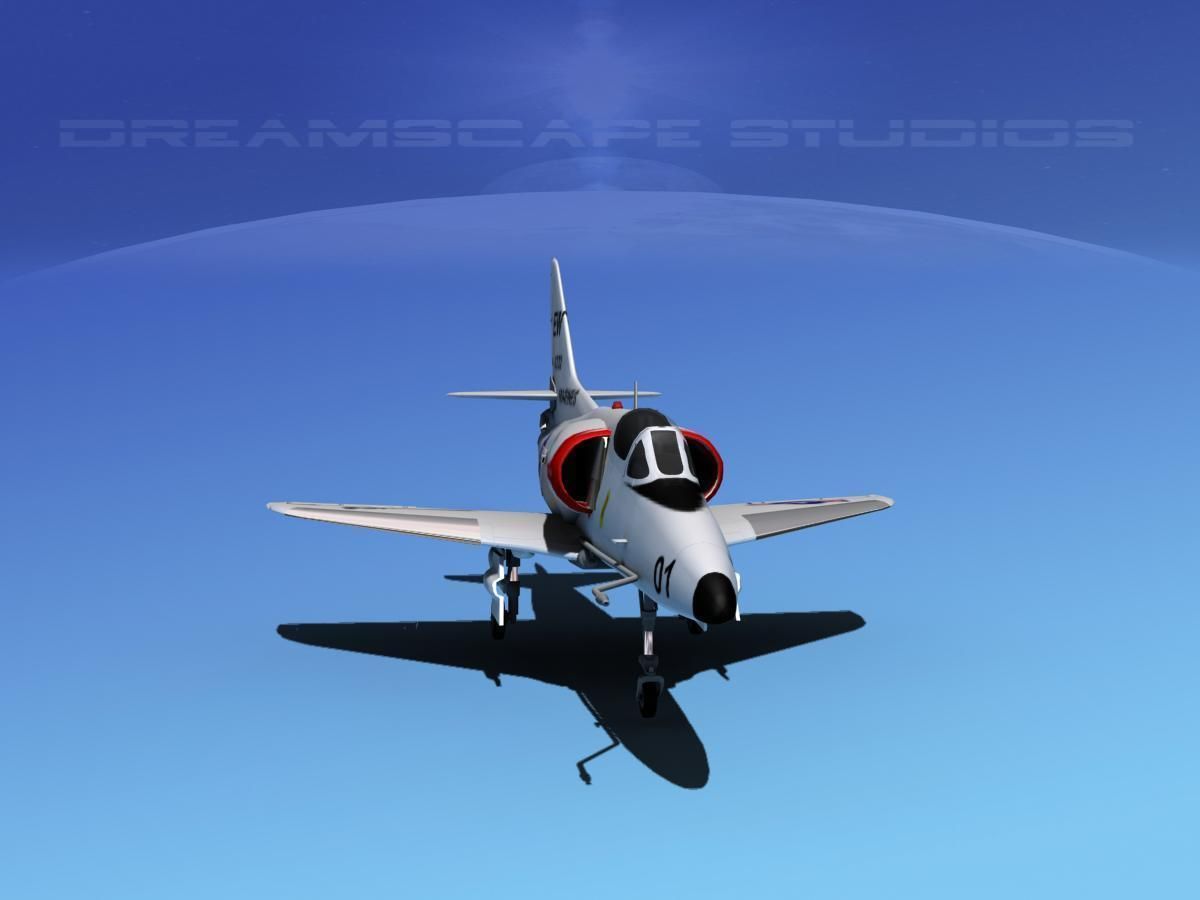 Douglas A-4D Skyhawk USMC 3D model_3