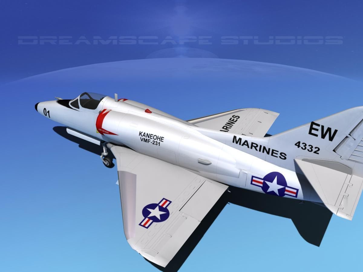 Douglas A-4D Skyhawk USMC 3D model_10
