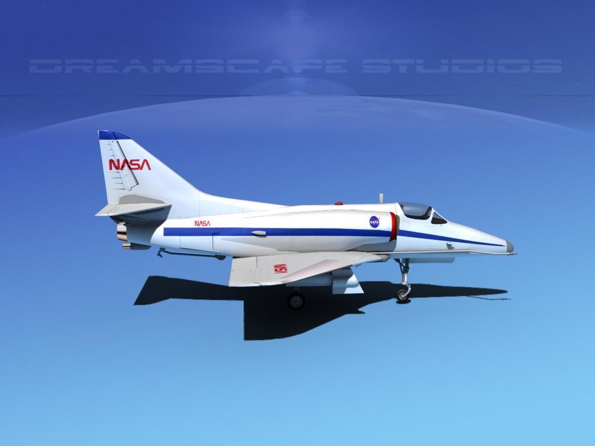 Douglas A-4D Skyhawk NASA 3D model_4