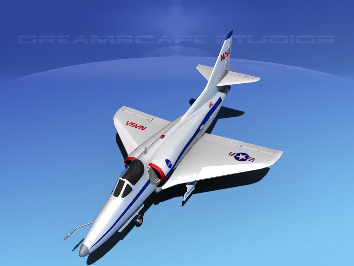 Douglas A-4D Skyhawk NASA 3D model_10