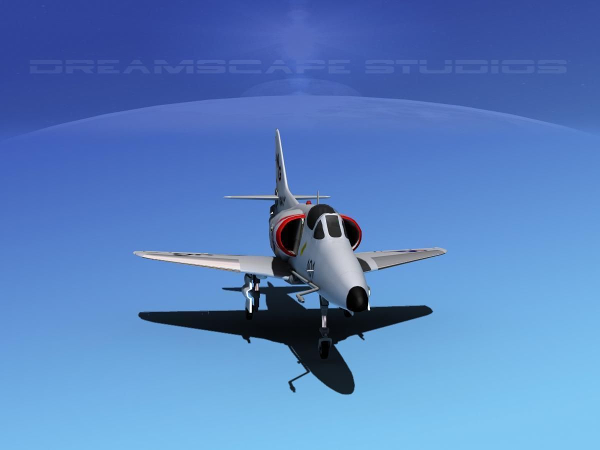 Douglas A-4D Skyhawk V04USN 3D model_1