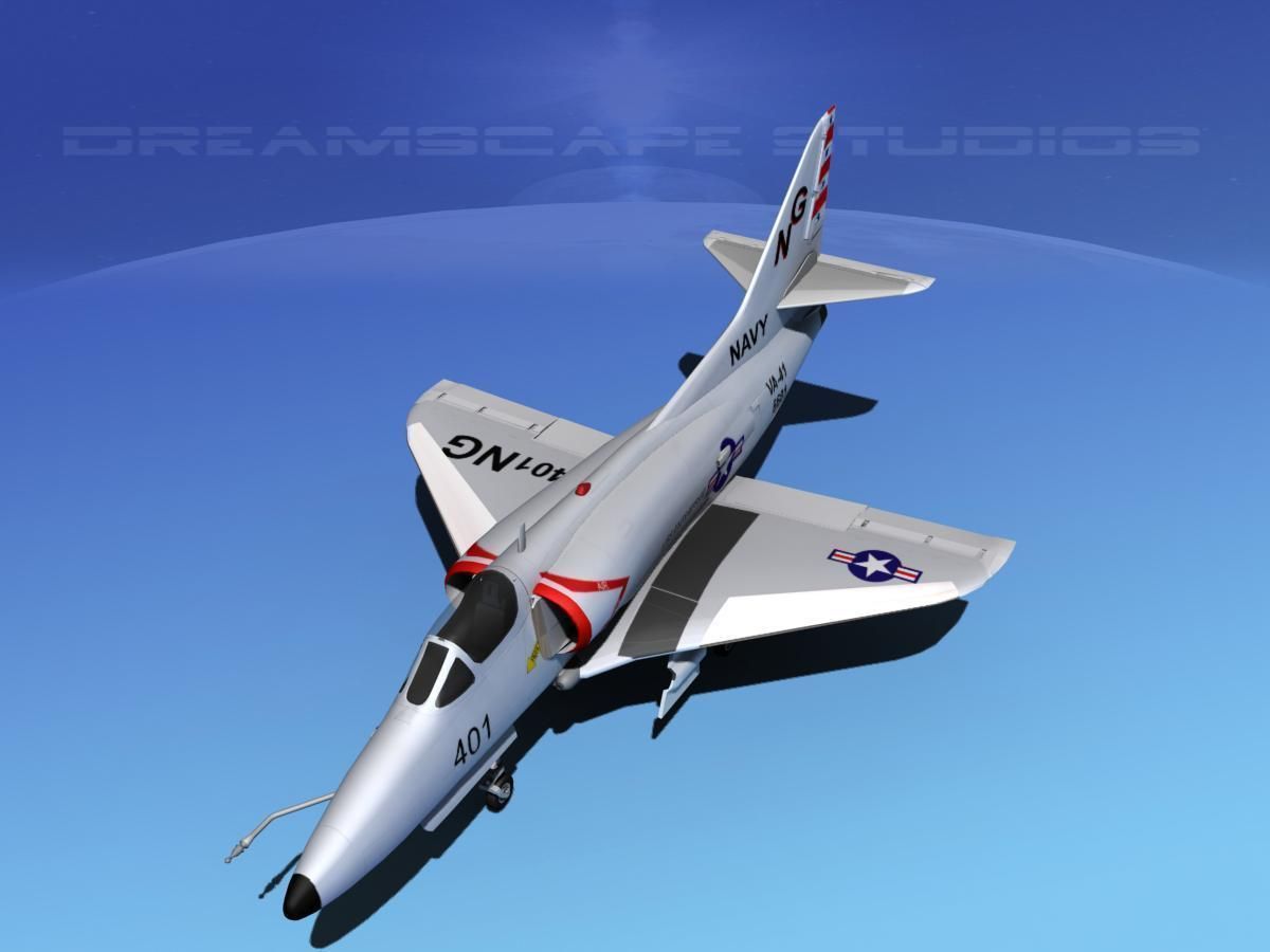 Douglas A-4D Skyhawk V04USN 3D model_10