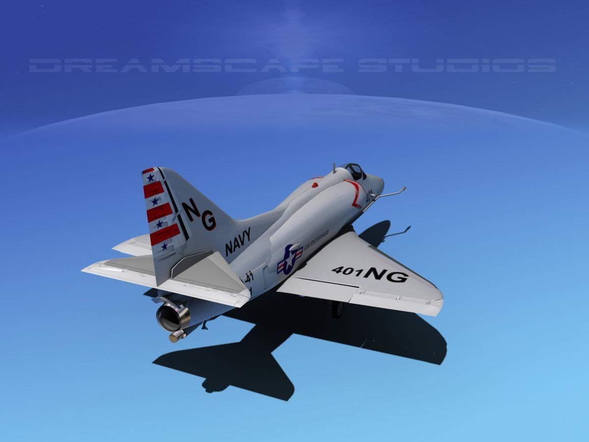 Douglas A-4D Skyhawk V04USN 3D model_6