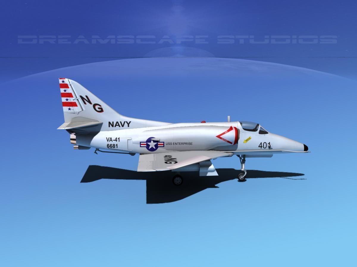 Douglas A-4D Skyhawk V04USN 3D model_4