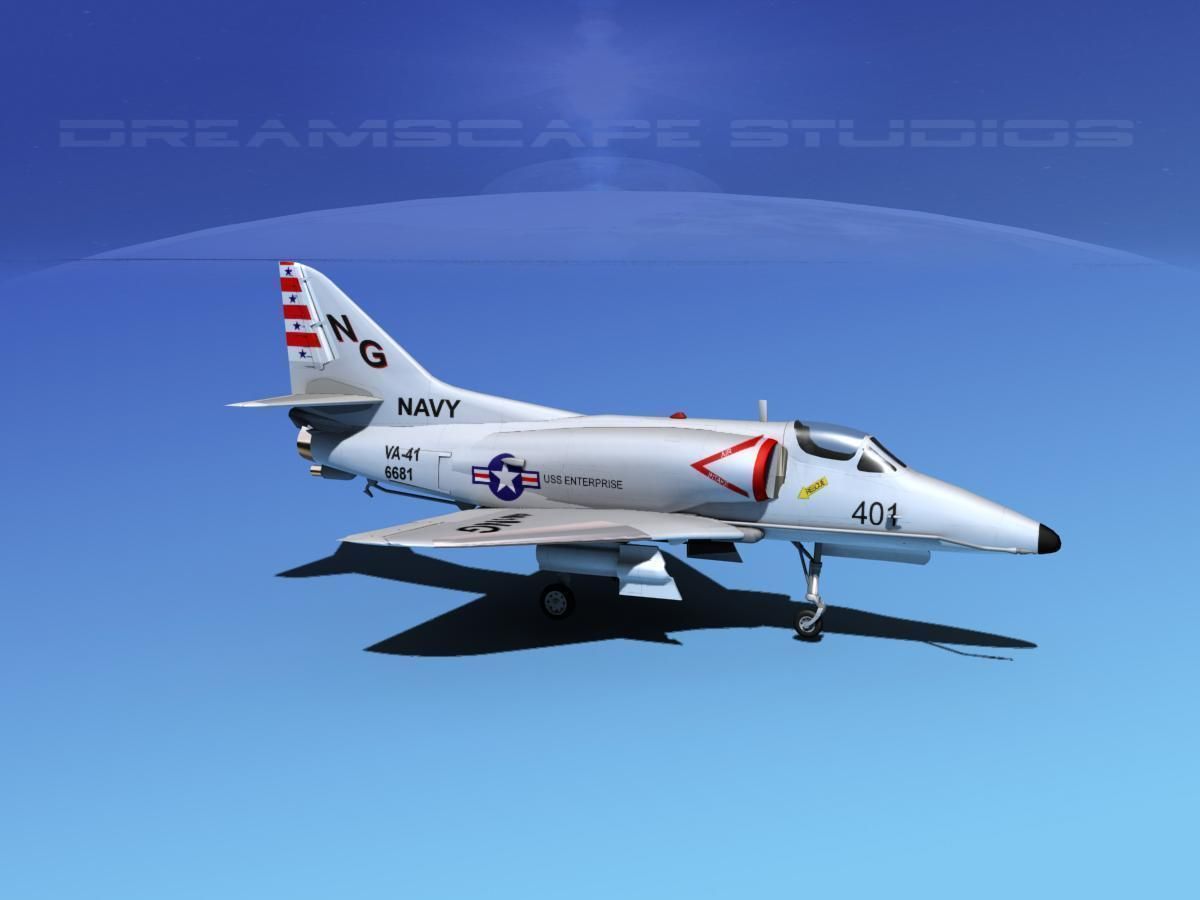 Douglas A-4D Skyhawk V04USN 3D model_3