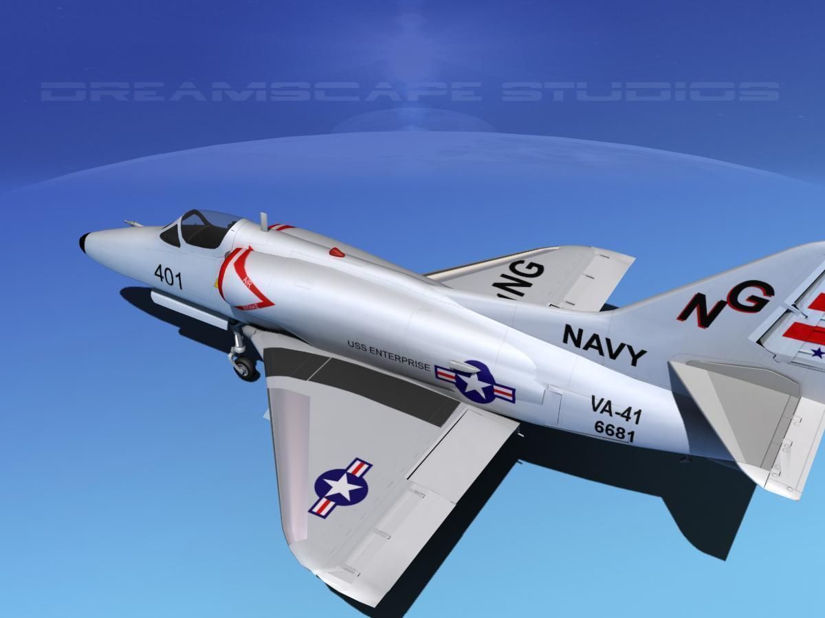 Douglas A-4D Skyhawk V04USN 3D model_8