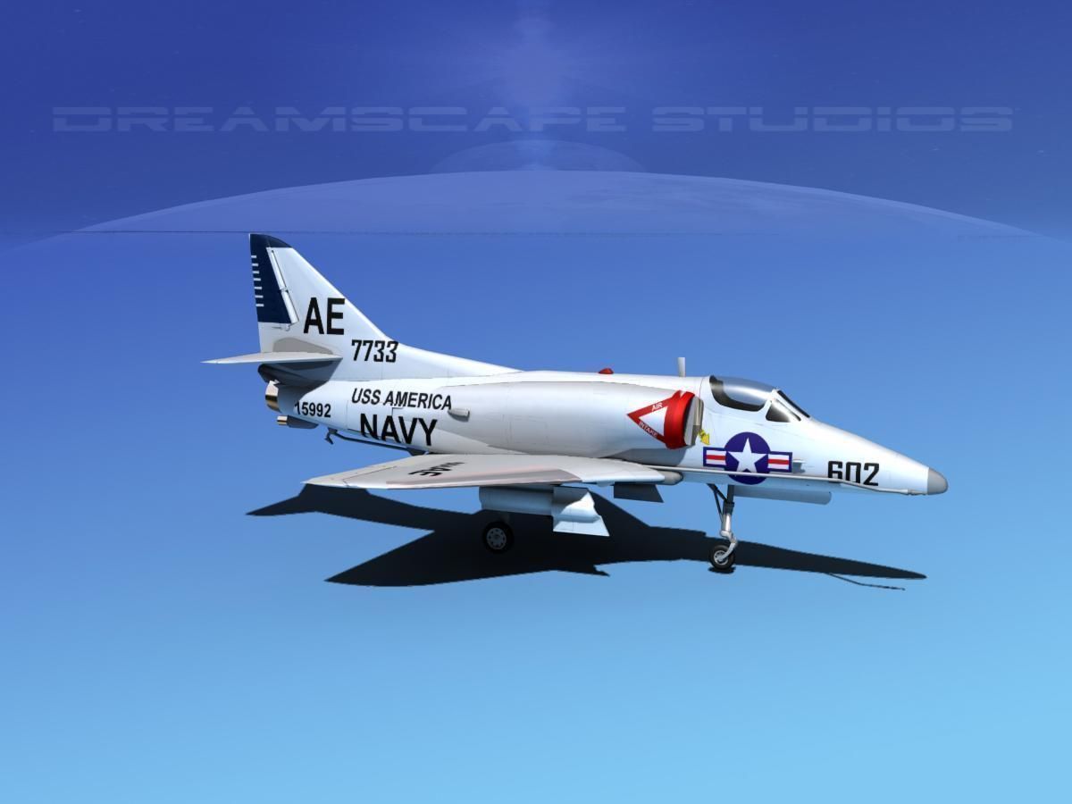 Douglas A-4D Skyhawk V05 USN 3D model_3