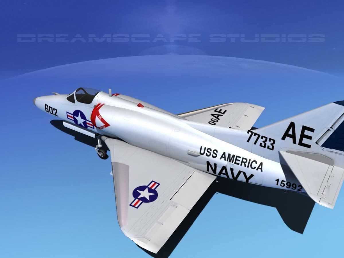 Douglas A-4D Skyhawk V05 USN 3D model_8