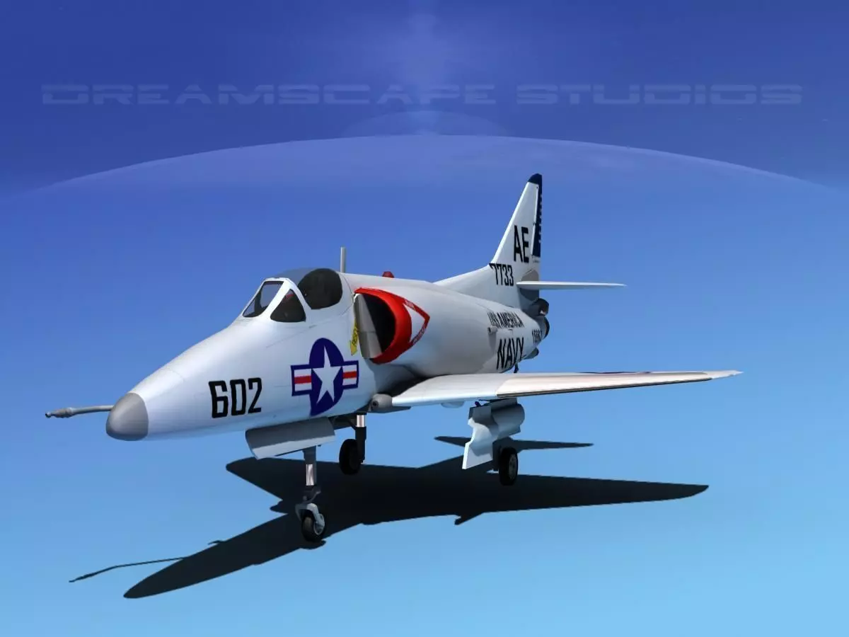Douglas A-4D Skyhawk V05 USN 3D model_0