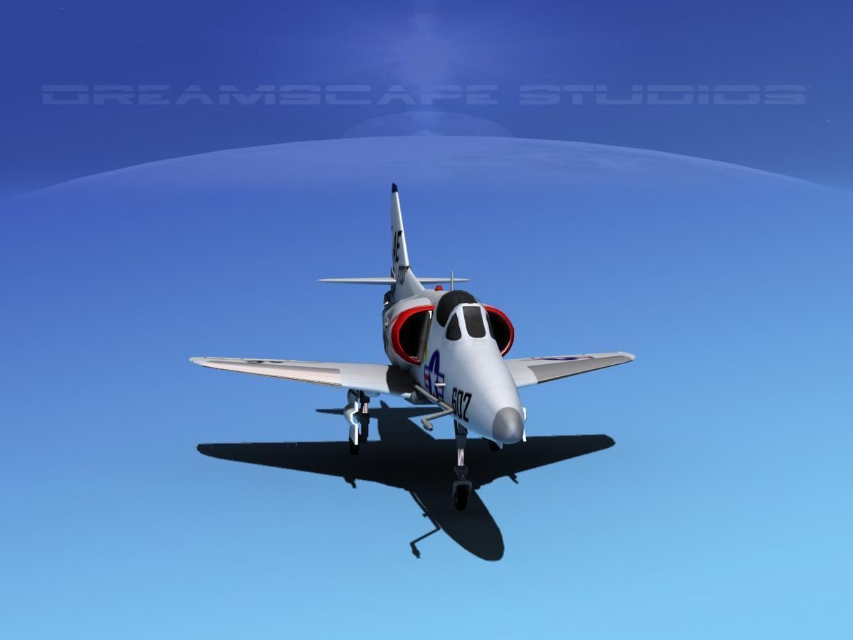 Douglas A-4D Skyhawk V05 USN 3D model_1