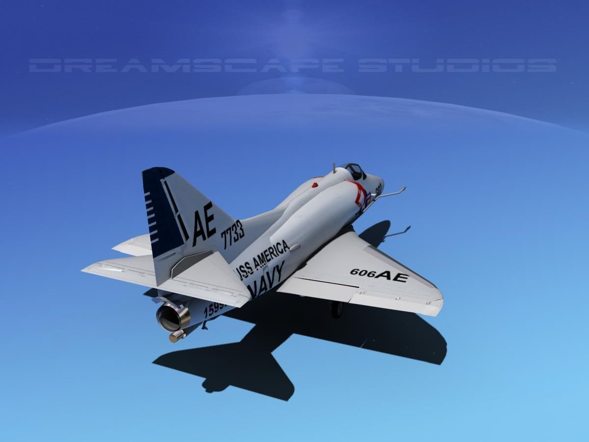 Douglas A-4D Skyhawk V05 USN 3D model_6