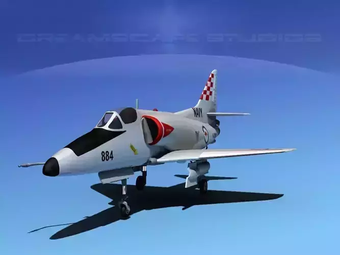 Douglas A-4D Skyhawk V08 RAN 3D model