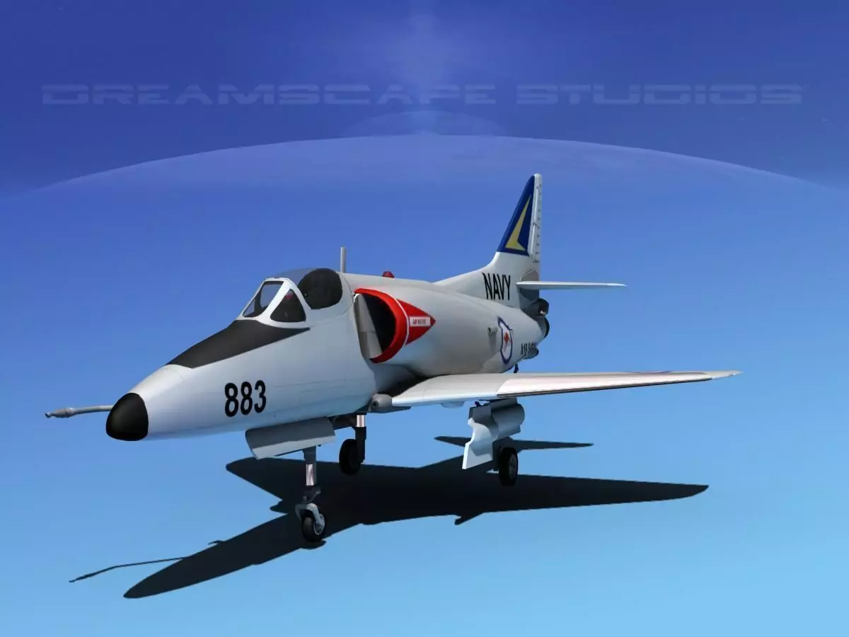 Douglas A-4D Skyhawk V09 RAN 3D model_0