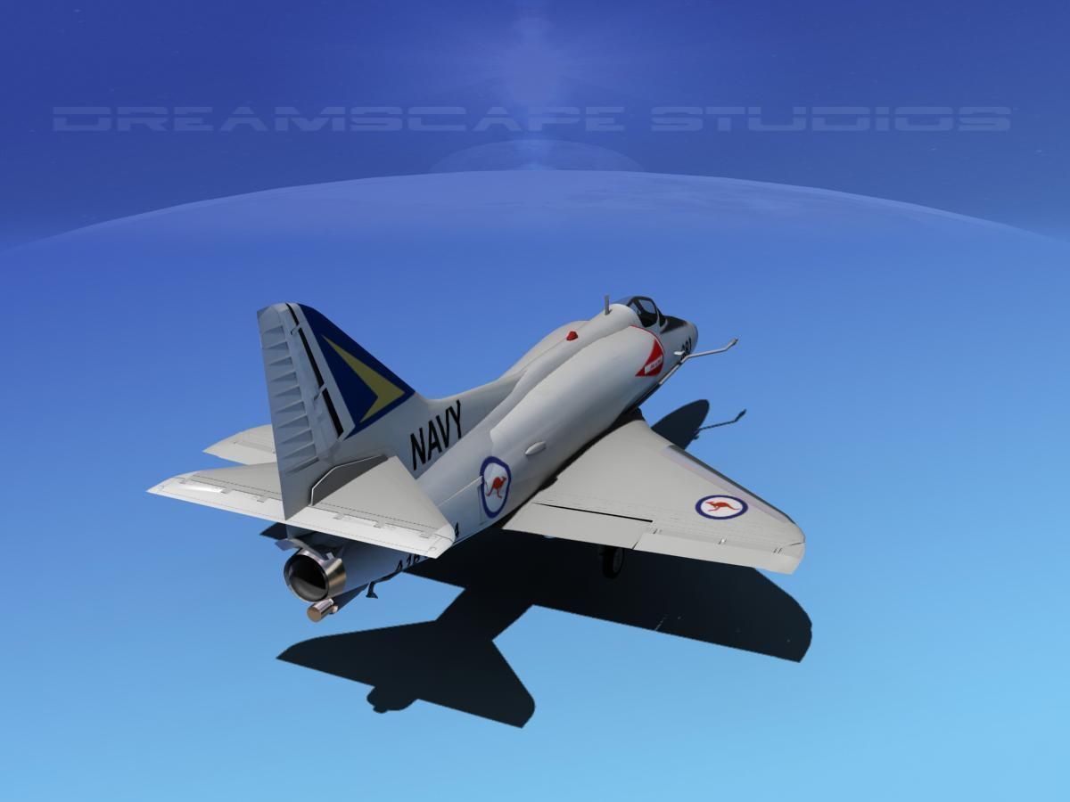 Douglas A-4D Skyhawk V09 RAN 3D model_6