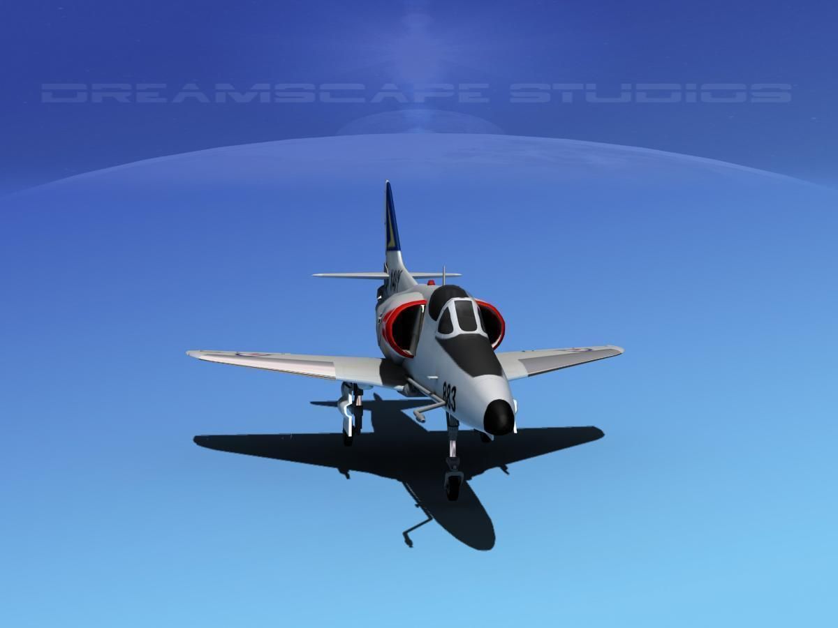 Douglas A-4D Skyhawk V09 RAN 3D model_1