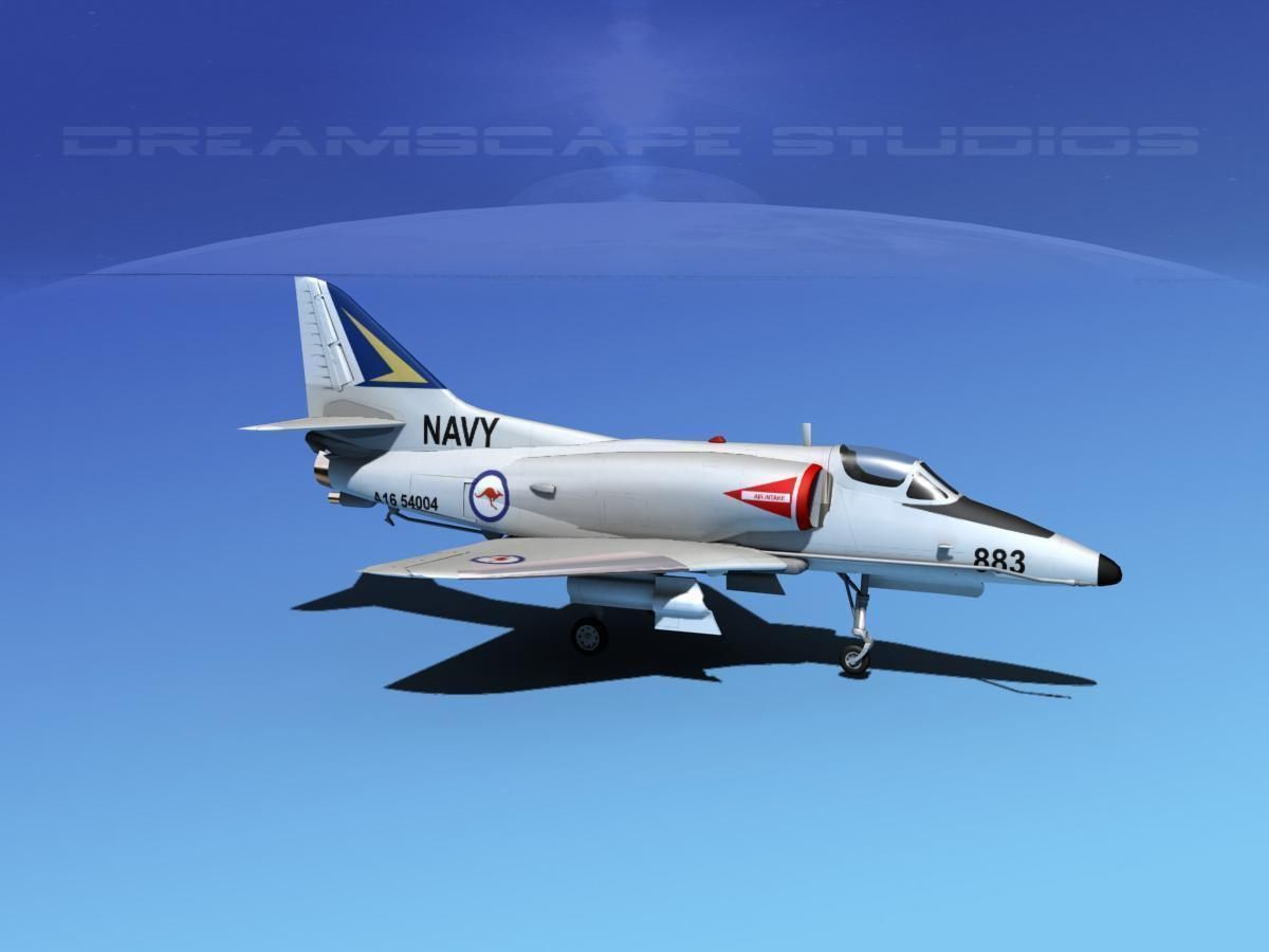 Douglas A-4D Skyhawk V09 RAN 3D model_3