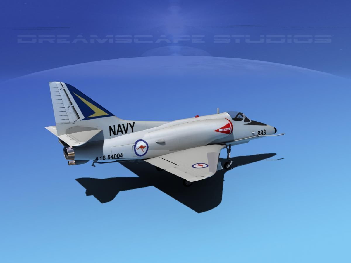 Douglas A-4D Skyhawk V09 RAN 3D model_4