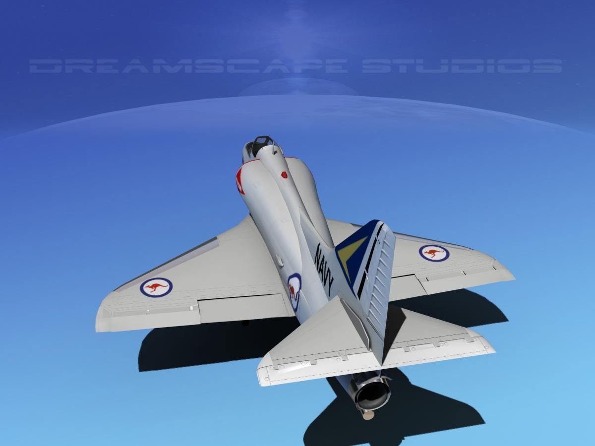 Douglas A-4D Skyhawk V09 RAN 3D model_7
