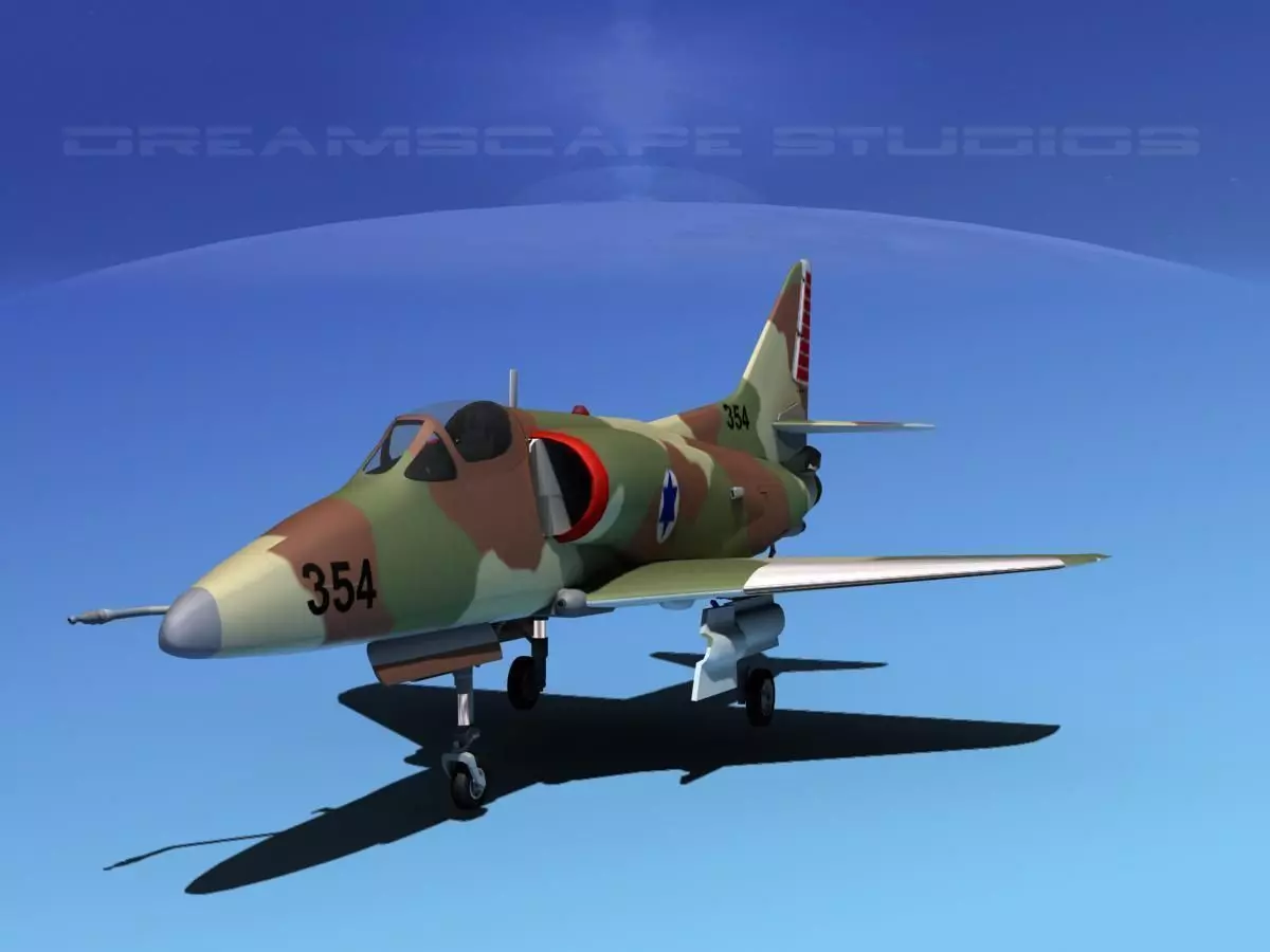 Douglas A-4D Skyhawk IADF 3D model