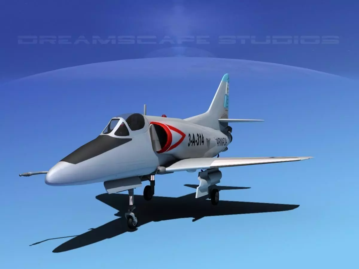 Douglas A-4D Skyhawk Argentina 3D model