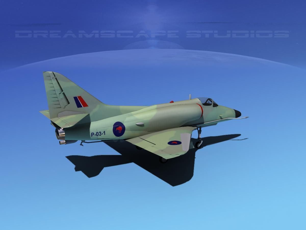Douglas A-4D Skyhawk V15 RNZN 3D model_5
