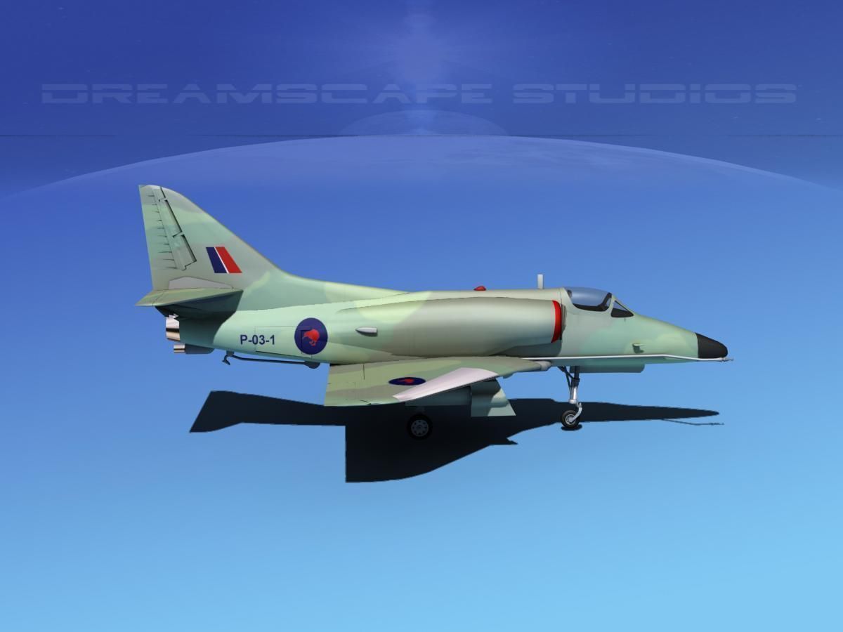 Douglas A-4D Skyhawk V15 RNZN 3D model_4