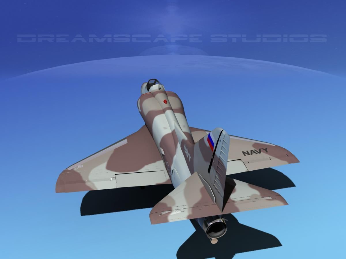 Douglas A-4D Skyhawk V17 USN Aggr 3D model_7