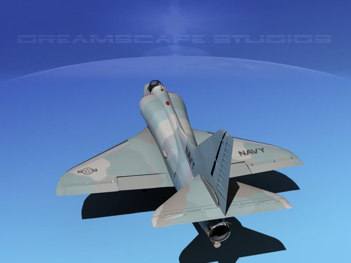 Douglas A-4D Skyhawk V18 USN Aggr 3D model_7