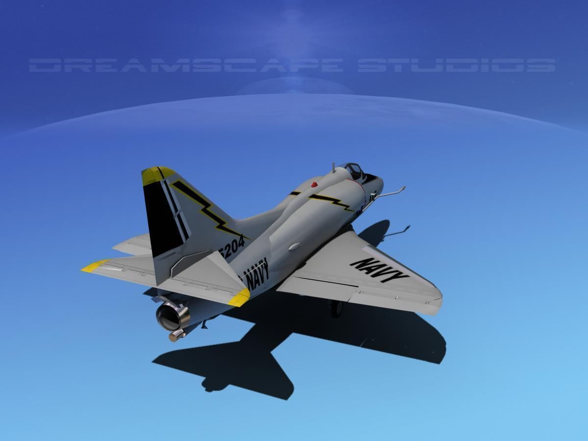 Douglas A-4D Skyhawk V20 USN 3D model_6
